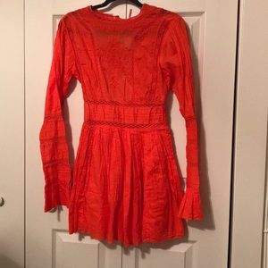 Free People Clementine long sleeve cotton dress. 2